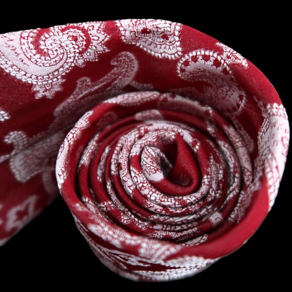 Linea by Louis Dell'Olio Men's Neck Tie Red and White - Picture 7 of 7